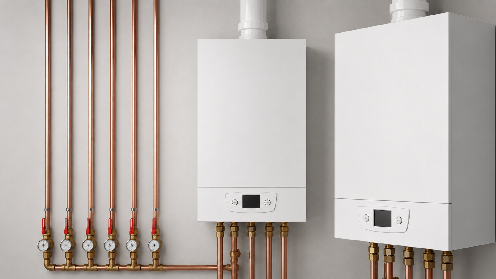 Commercial plant room pipework installed by Jackson