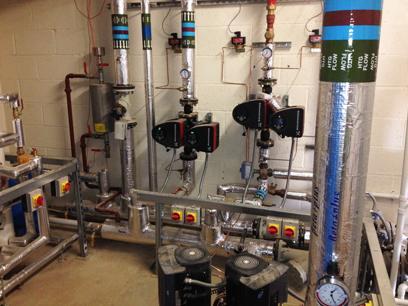 Completed plant room installation